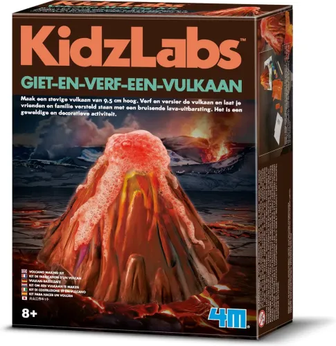 4M KidzLabs Giet en Verf een Vulkaan - DIY wetenschapsset