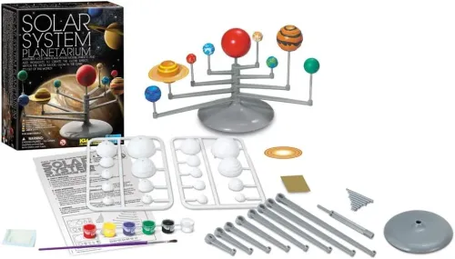 4M KidzLabs Verf en Bouw een Planetarium – DIY wetenschapsset inhoud