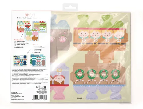 Adventskalender Kersttrein – DIY bouwpakket inhoud
