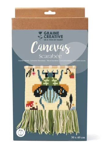 Borduurpakket Scarabee – DIY wanddecoratie