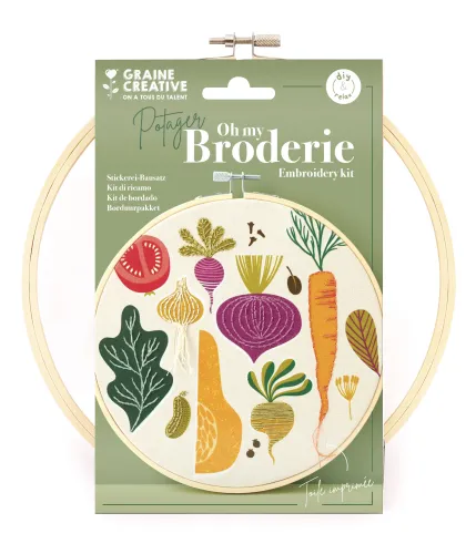 Borduurring Groenten – DIY borduurpakket
