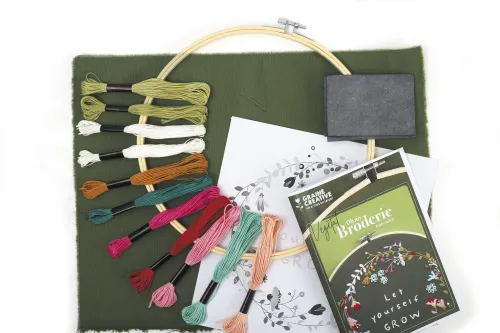 Borduurring Let Yourself Grow – DIY borduurpakket inhoud