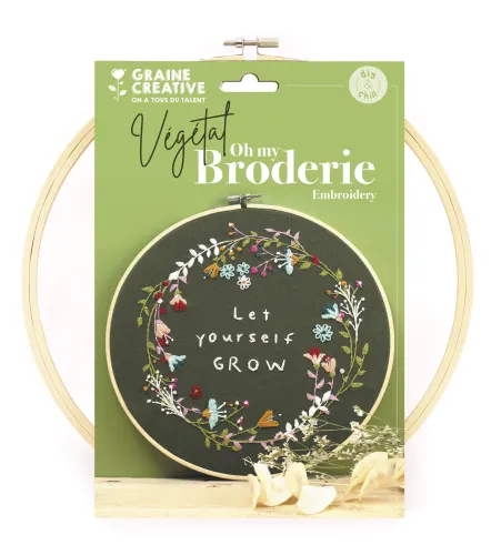 Borduurring Let Yourself Grow – DIY borduurpakket