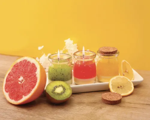DIY Kaarsenset Tropisch Fruit