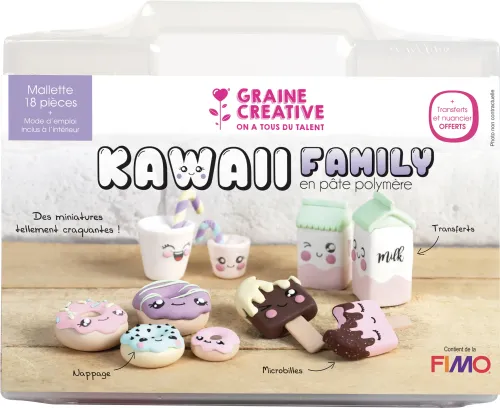 Fimo® Kawaii Koffer Zoetigheden – DIY 18-delige miniatuurset