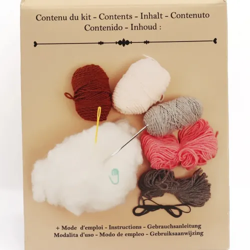Haakset pop Iris - Amigurumi DIY-pakket i.s.m. Ligne Rétro inhoud