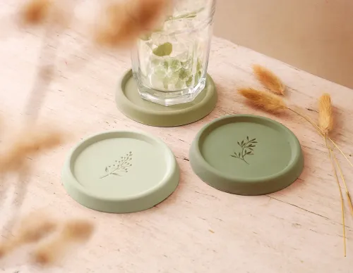 Jesmonite onderzetters (3 stuks) – DIY gietset | Oplosmiddelvrij en stootvast