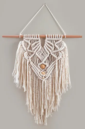 Macramé wandhanger (30 x 45 cm) – DIY wanddecoratie display