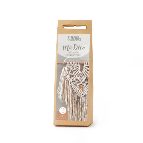 Macramé wandhanger (30 x 45 cm) – DIY wanddecoratie
