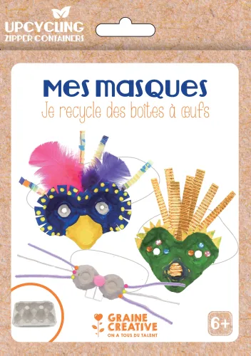 Maskers knutselen – DIY upcycling set