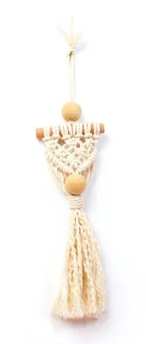 Mini macramé hanger (30 cm) – DIY knoopset display