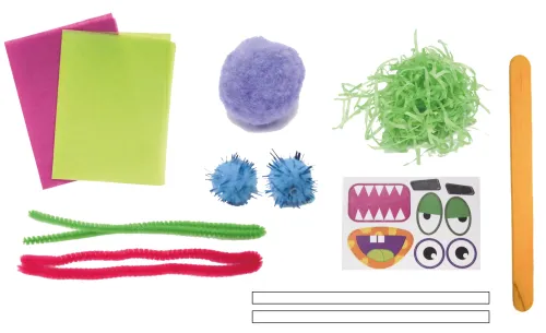 Monsters knutselen – DIY upcycling set inhoud