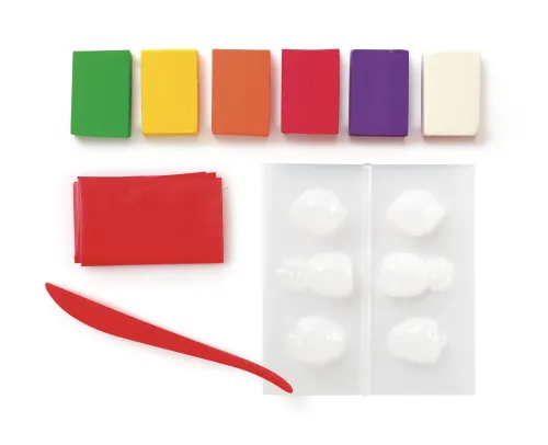Patagom gum Fruit (4 stuks) – DIY kinderklei vanaf 8 jaar inhoud