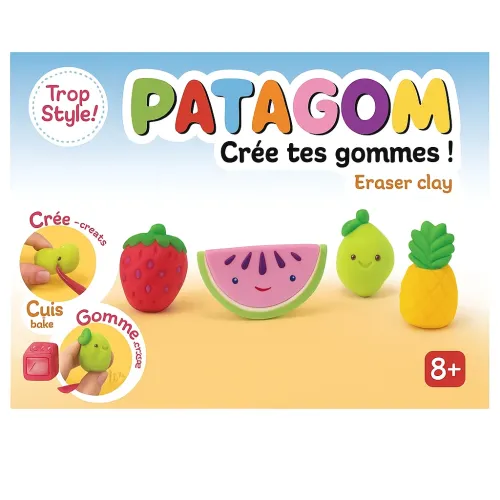 Patagom gum Fruit (4 stuks) – DIY kinderklei vanaf 8 jaar