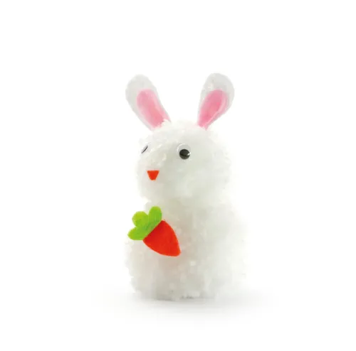 Pompon Konijntje – DIY kinder knutselset display