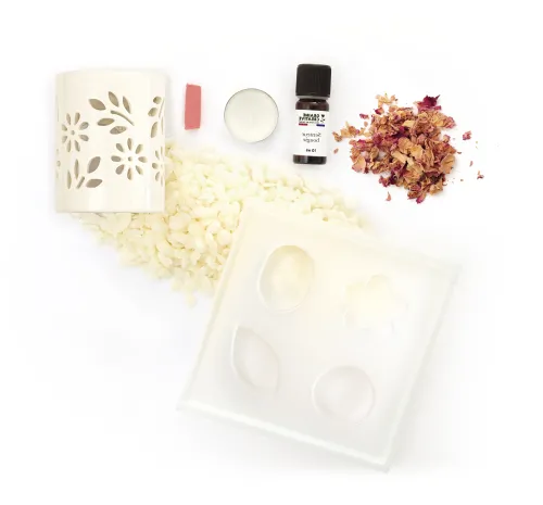 Waxmelt Rozenthee - DIY geurblokje maken inhoud