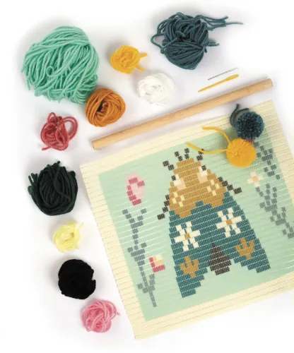 Borduurpakket Nachtvlinder – DIY wanddecoratie inhoud