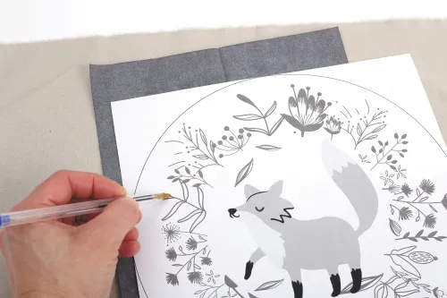 Borduurring Vos – DIY borduurpakket patroon tekenen