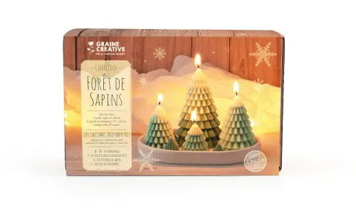 DIY Kaarsenset Kerstbomen verpakking