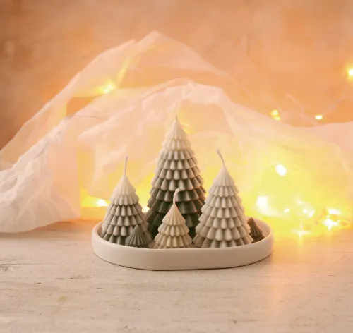 DIY Kaarsenset Kerstbomen