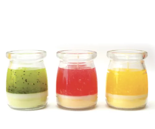 DIY kaarsenset Tropisch Fruit met citroen, kiwi en passievrucht