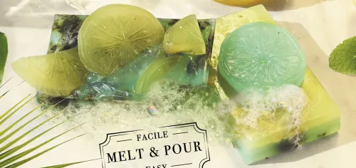 Zeepgietset Mojito – DIY zeep maken display