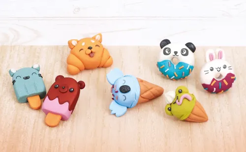 Fimo® Kawaii Koffer Yummy – DIY miniatuurset display