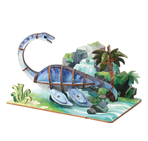 Houten Plesiosaurus – DIY bouwpakket display 2