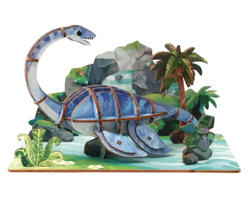 Houten Plesiosaurus – DIY bouwpakket display