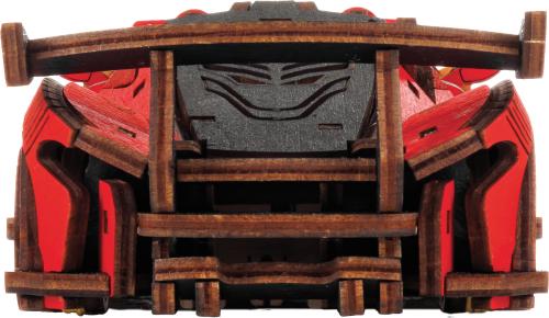 Houten Sportwagen Rood – DIY bouwpakket back