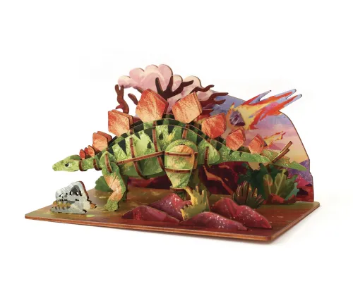 Houten Stegosaurus – DIY bouwpakket display 2
