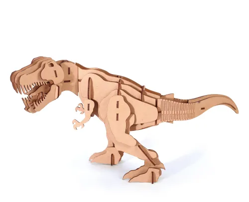 Houten T-Rex – DIY bouwpakket display