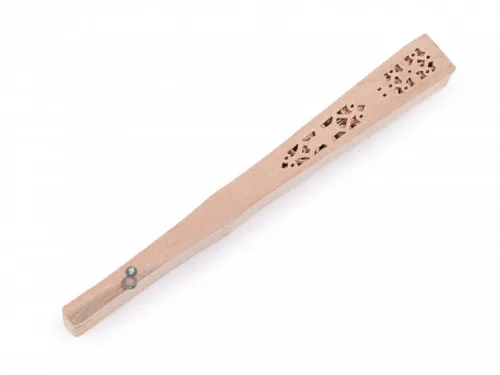 Houten waaier zonnebloem – DIY basisvorm gevouwen