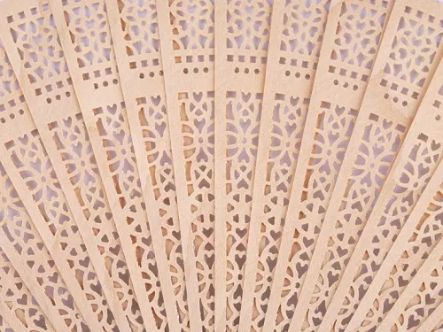 Houten waaier sierpatroon – DIY basisvorm detail