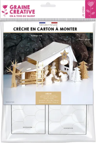 Kerststal van karton – DIY kerstdecoratie verpakking