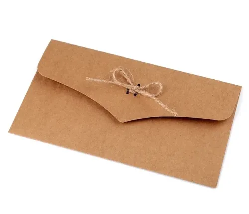 Kraft envelop (11 x 22 cm) – Kaarten en enveloppen | Met touwsluiting