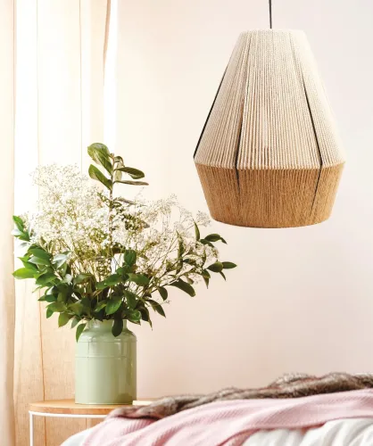 Macramé Hanglamp – DIY decoratieset display