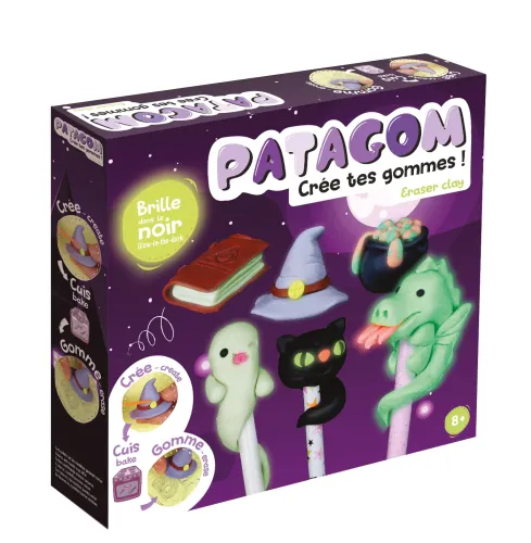 Patagom Glow in the Dark Gum - DIY kinderklei  vanaf 8 jaar verpakking