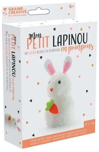 Pompon Konijntje – DIY kinder knutselset verpakking