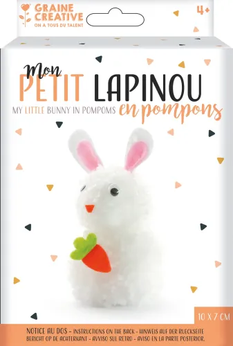 Pompon Konijntje – DIY kinder knutselset