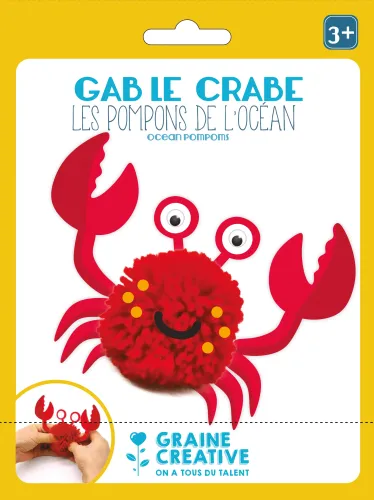Pompon Krab – DIY kinder knutselset