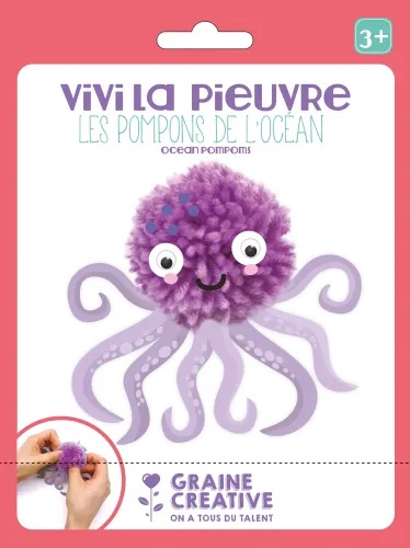 Pompon Octopus – DIY kinder knutselset