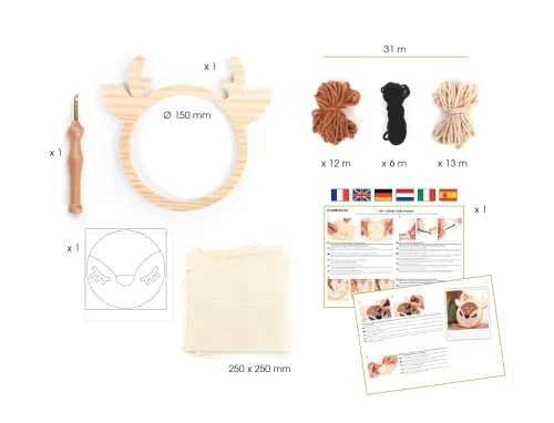 Punch Needle Hert – DIY borduurpakket inhoud