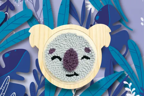 Punch Needle Koala – DIY borduurpakket display