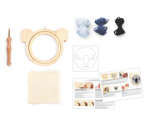 Punch Needle Koala – DIY borduurpakket inhoud