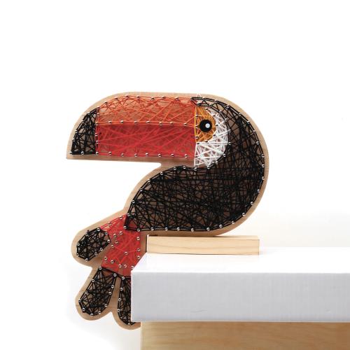 String Art Toekan – DIY decoratieset display