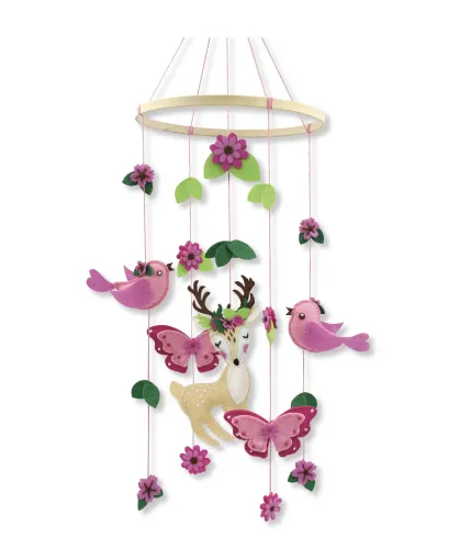 Vilt mobiel natuur – DIY viltpakket display
