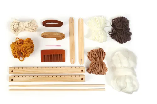 Weefgetouw Set Perfectly Imperfect - DIY wanddecoratie groot inhoud